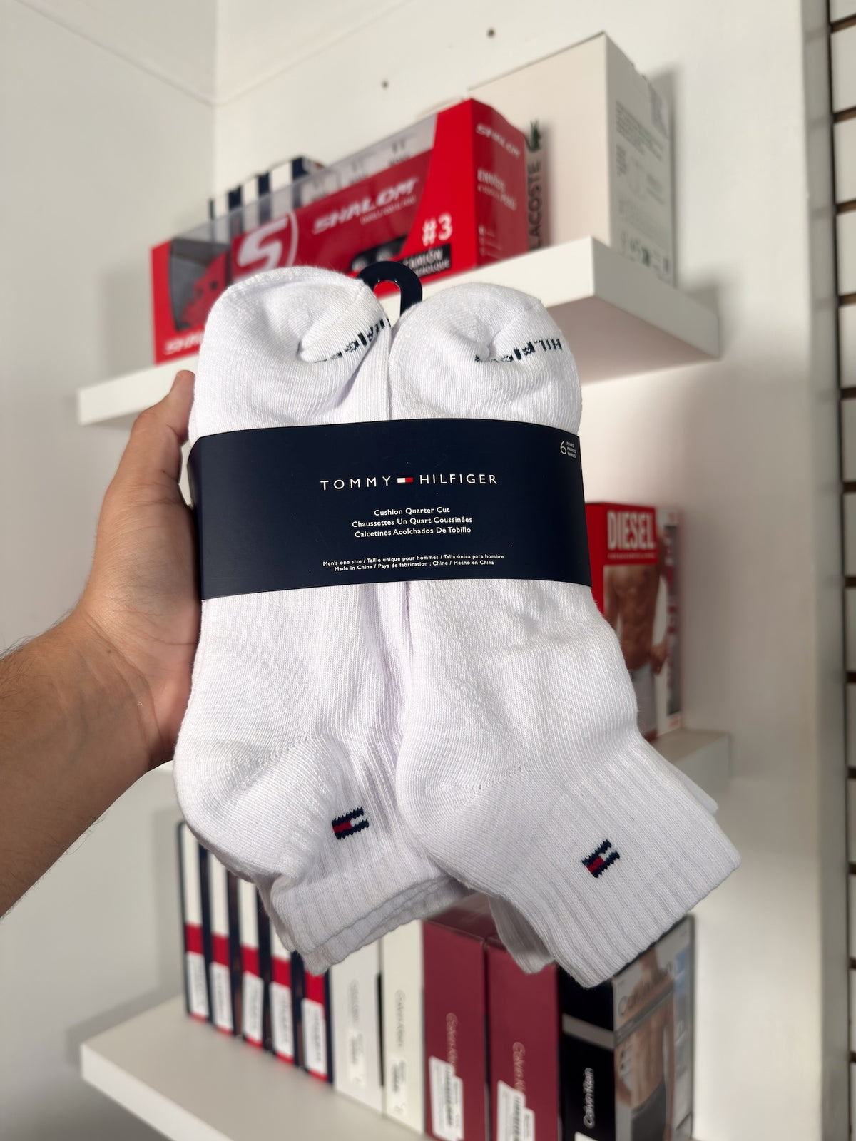 Tommy Hilfiger - Paquete de 6 pares de medias tobilleras