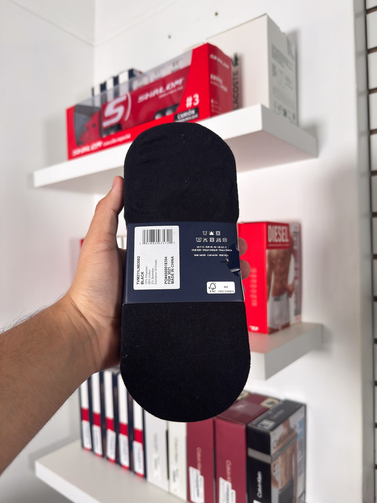 Tommy Hilfiger - Paquete de 6 pares de medias invisibles