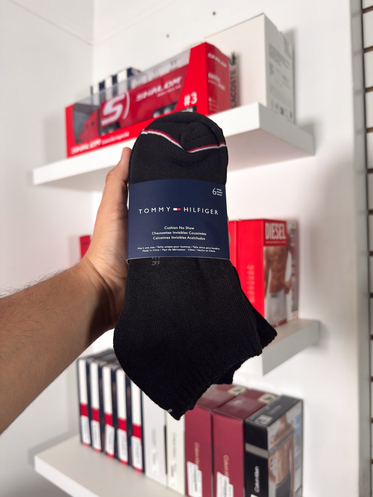 Tommy Hilfiger - Paquete de 6 pares de medias taloneras