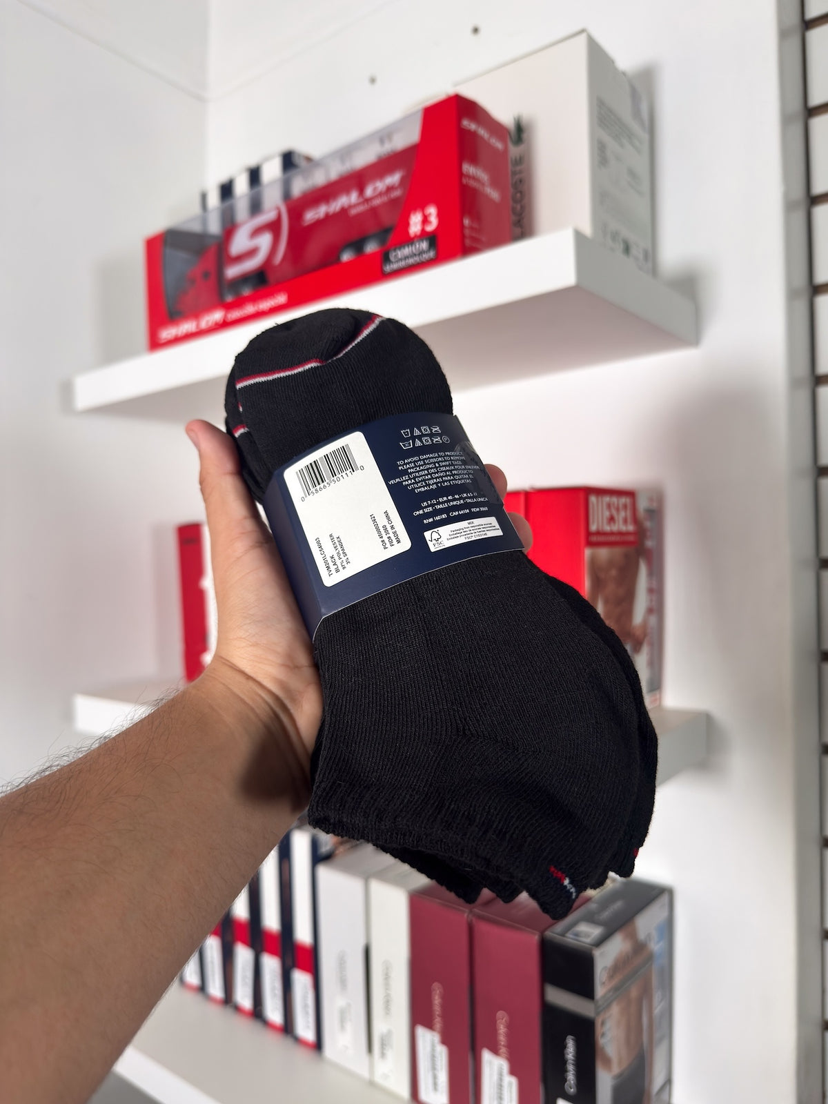 Tommy Hilfiger - Paquete de 6 pares de medias taloneras