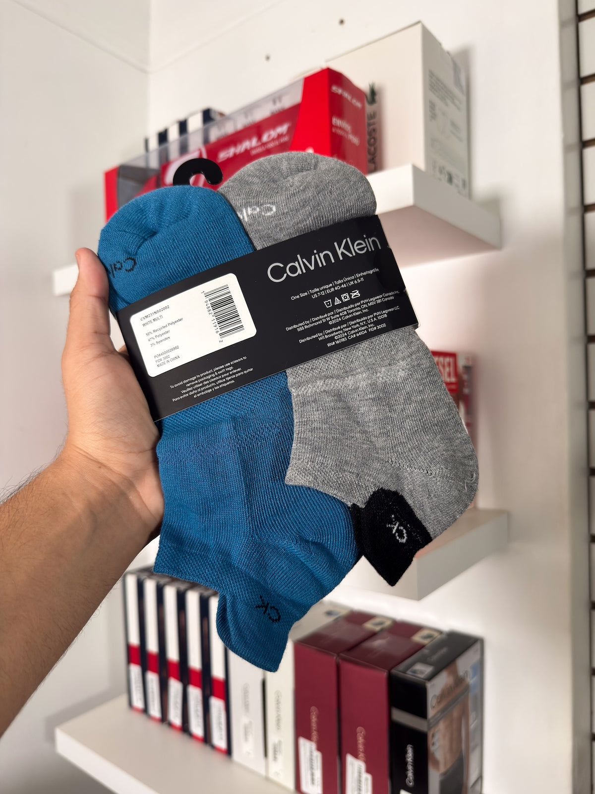 Calvin Klein - Paquete de 6 pares de medias taloneras