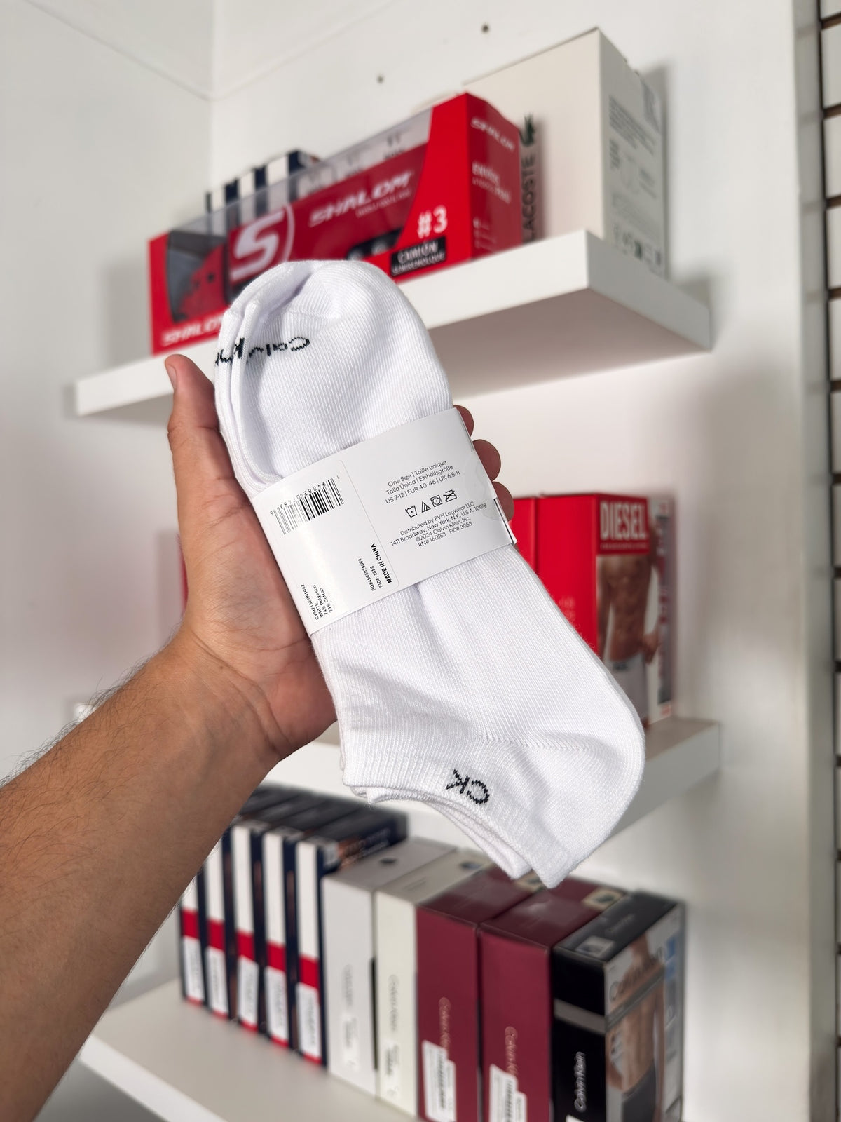 Calvin Klein - Paquete de 6 pares de medias taloneras