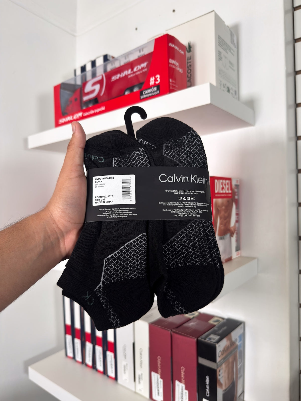 Calvin Klein - Paquete de 6 pares de medias taloneras