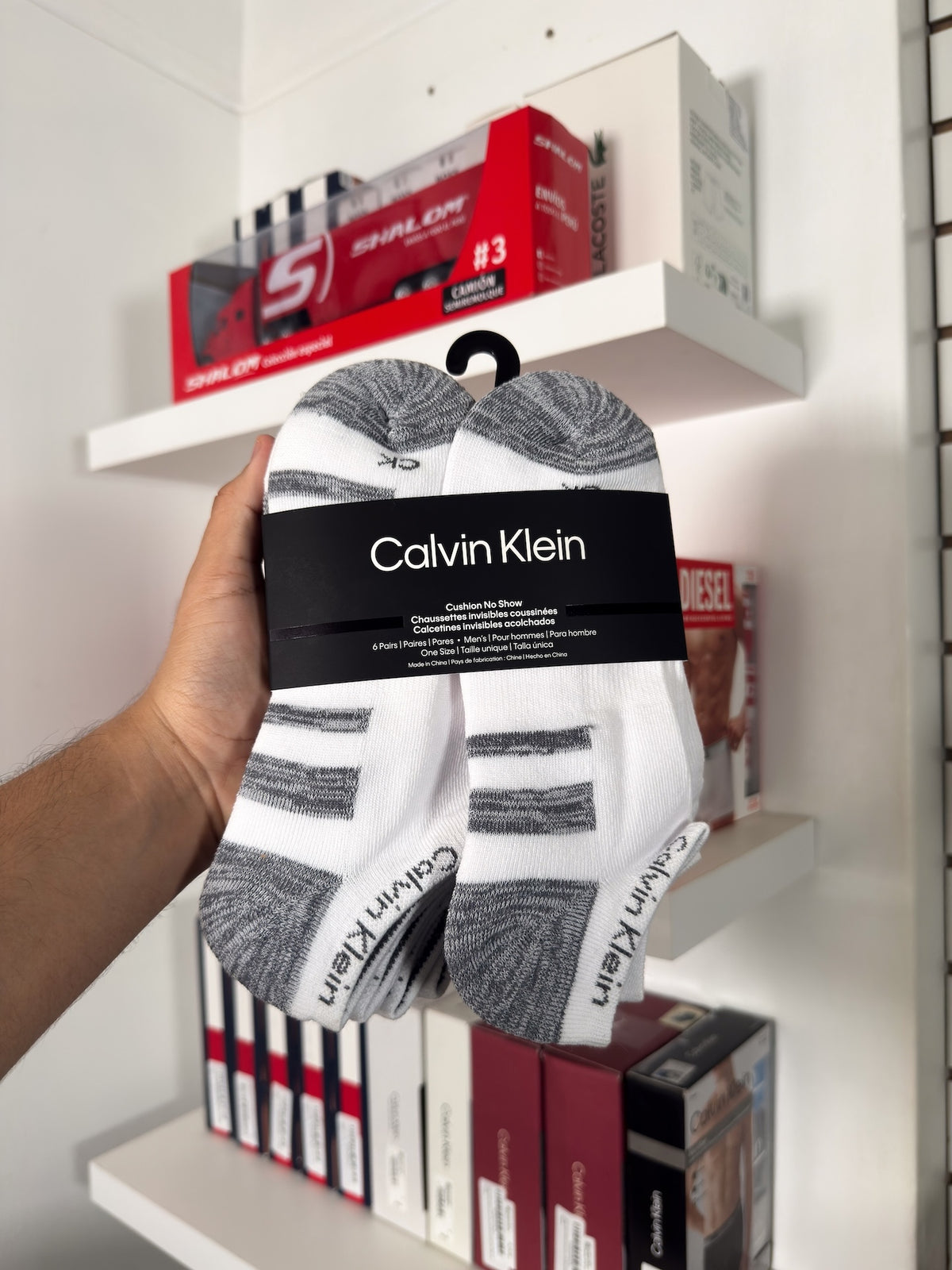 Calvin Klein - Paquete de 6 pares de medias taloneras