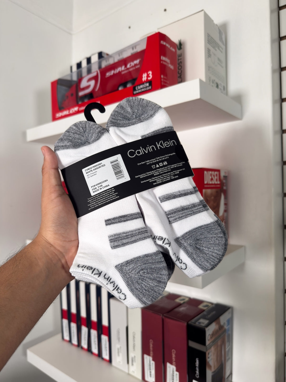 Calvin Klein - Paquete de 6 pares de medias taloneras
