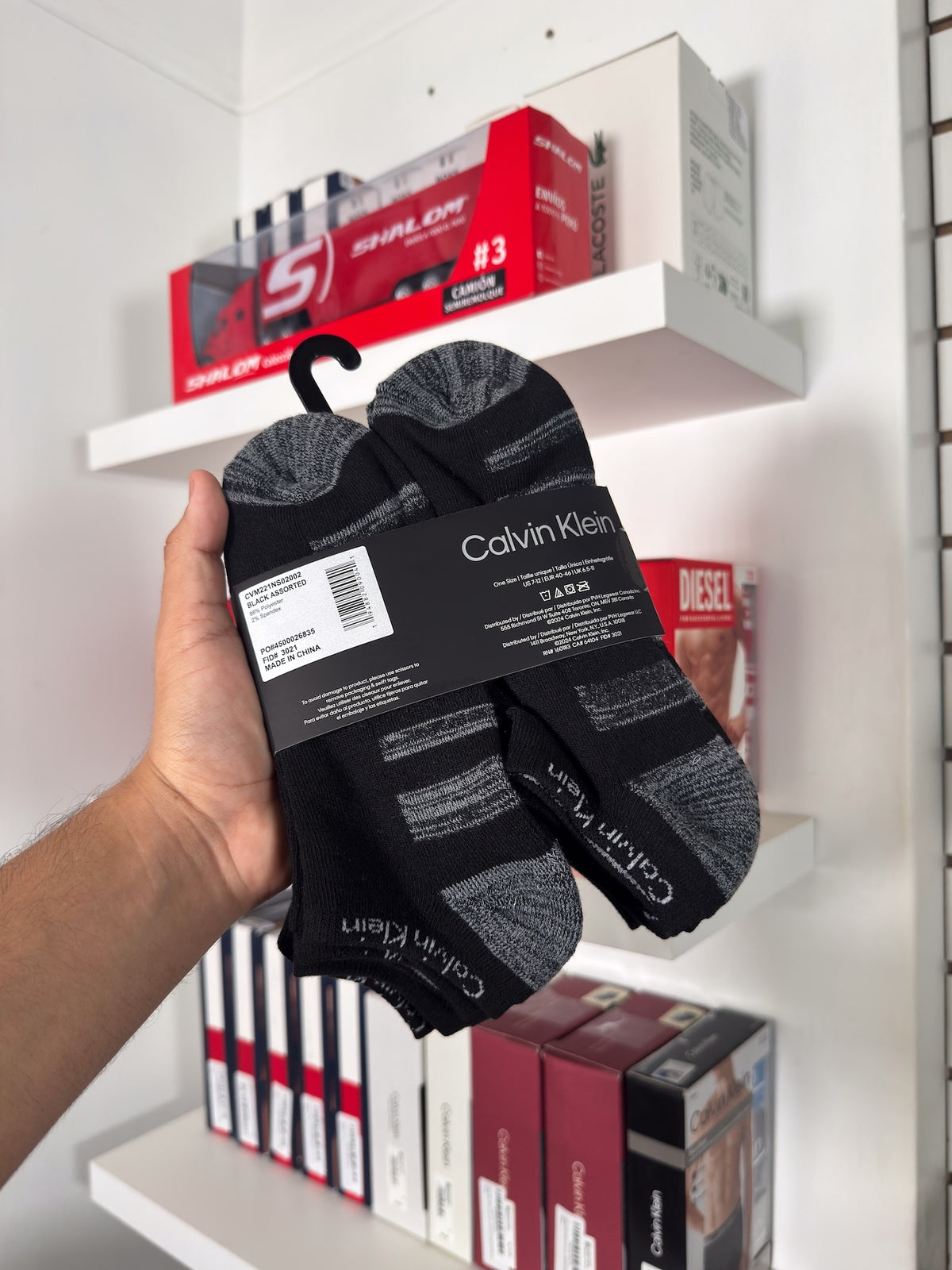 Calvin Klein - Paquete de 6 pares de medias taloneras