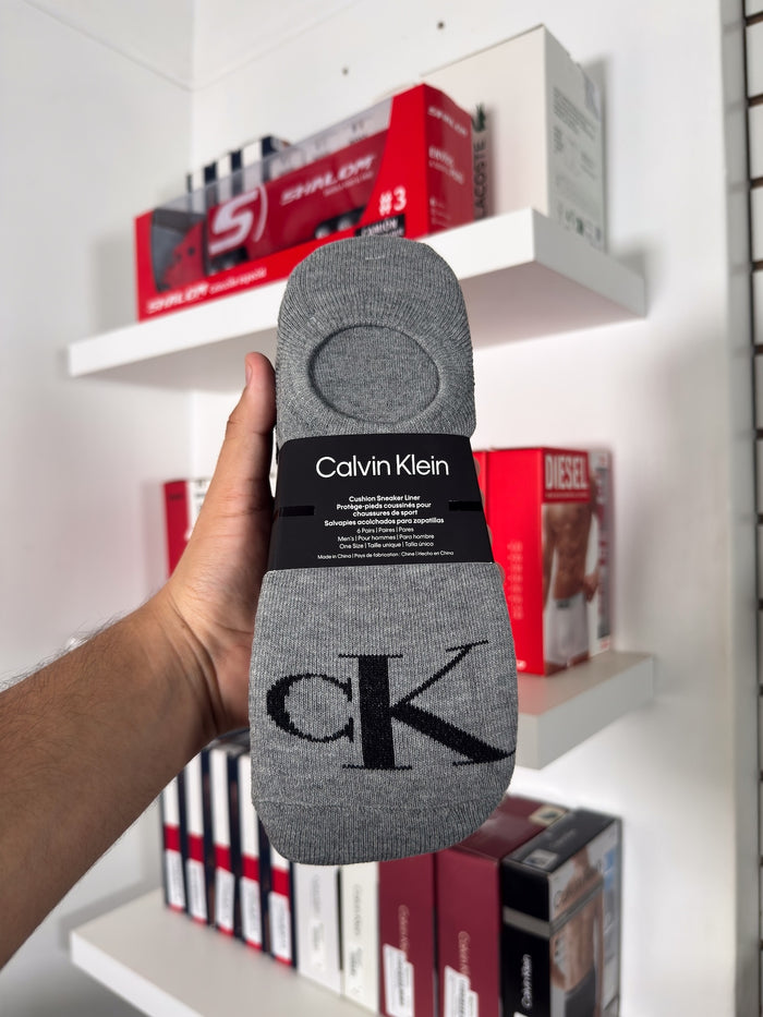 Calvin Klein - Paquete de 6 pares de medias invisibles