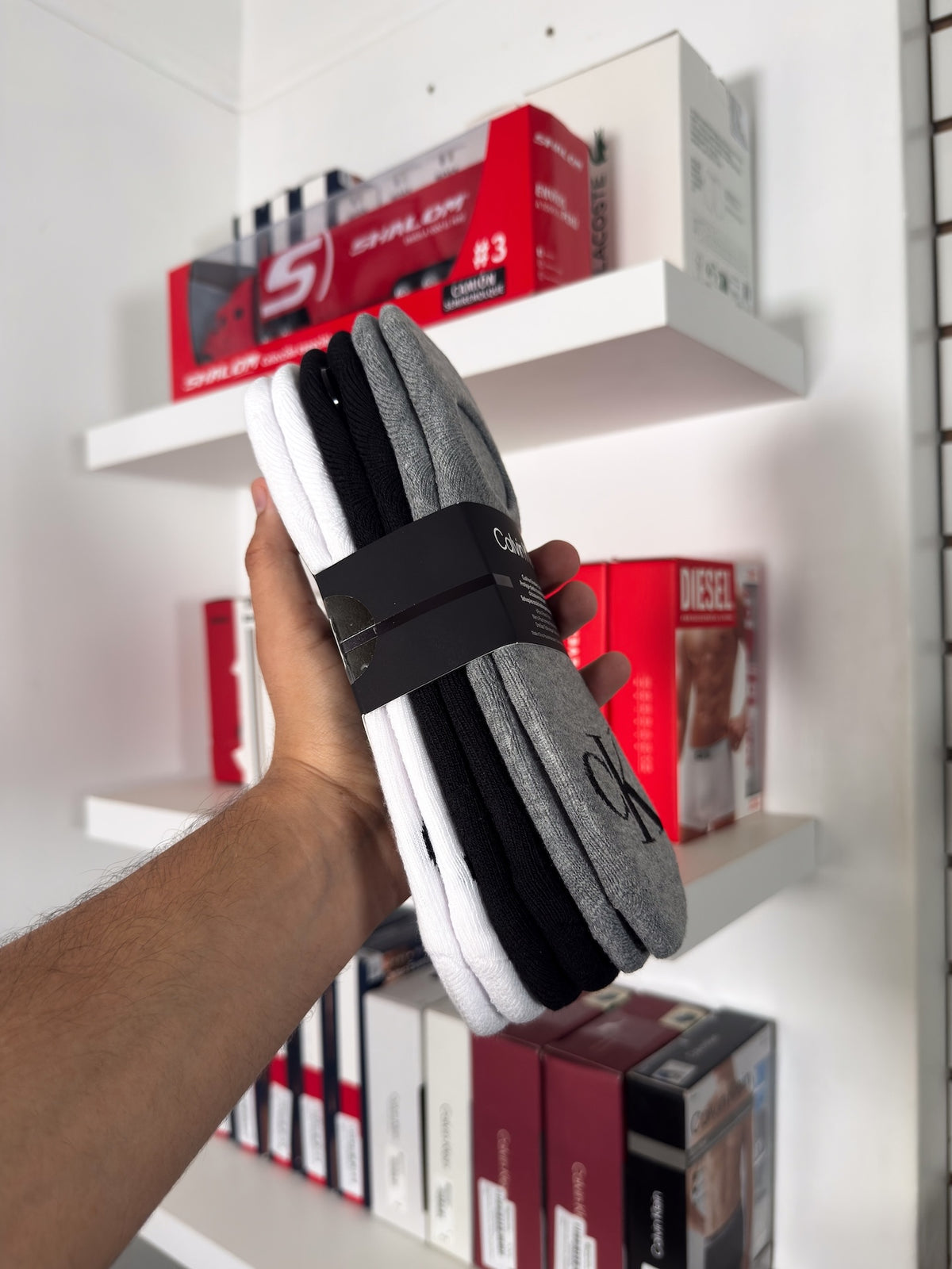 Calvin Klein - Paquete de 6 pares de medias invisibles