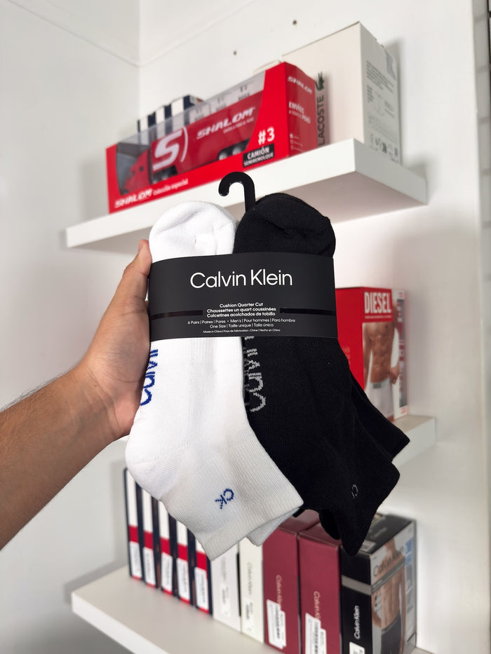 Calvin Klein - Paquete de 6 pares de medias tobilleras