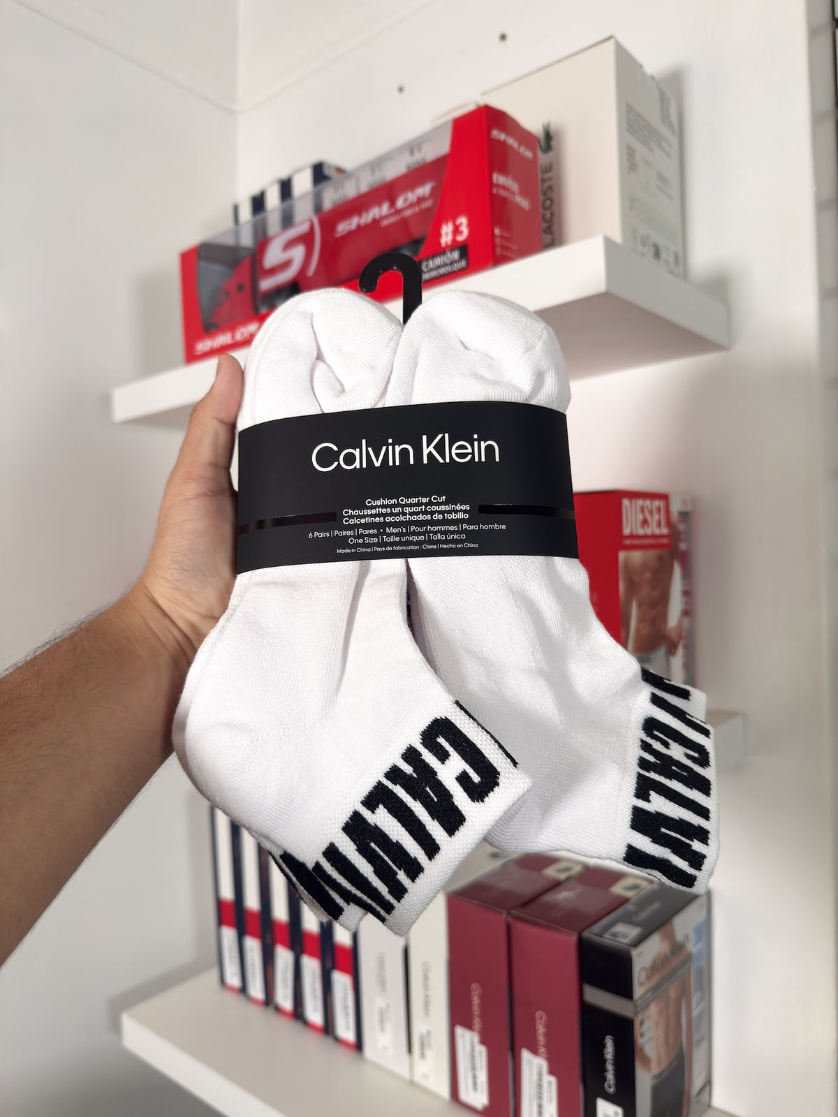 Calvin Klein - Paquete de 6 pares de medias tobilleras