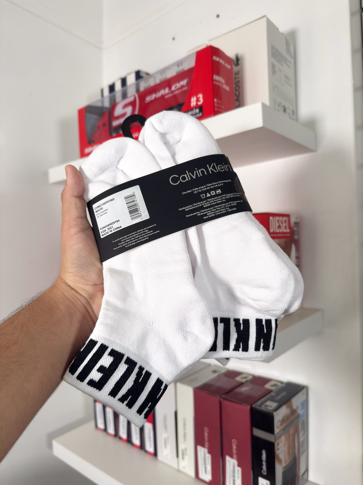 Calvin Klein - Paquete de 6 pares de medias tobilleras
