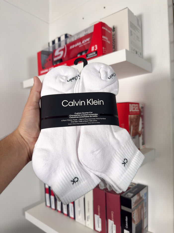 Calvin Klein - Paquete de 6 pares de medias tobilleras