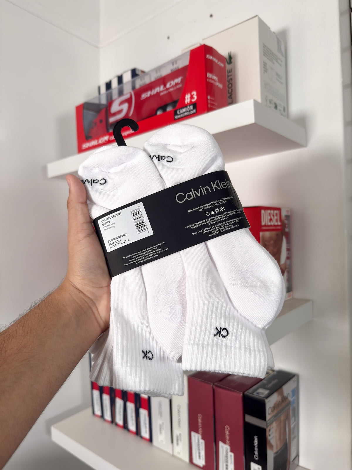 Calvin Klein - Paquete de 6 pares de medias tobilleras