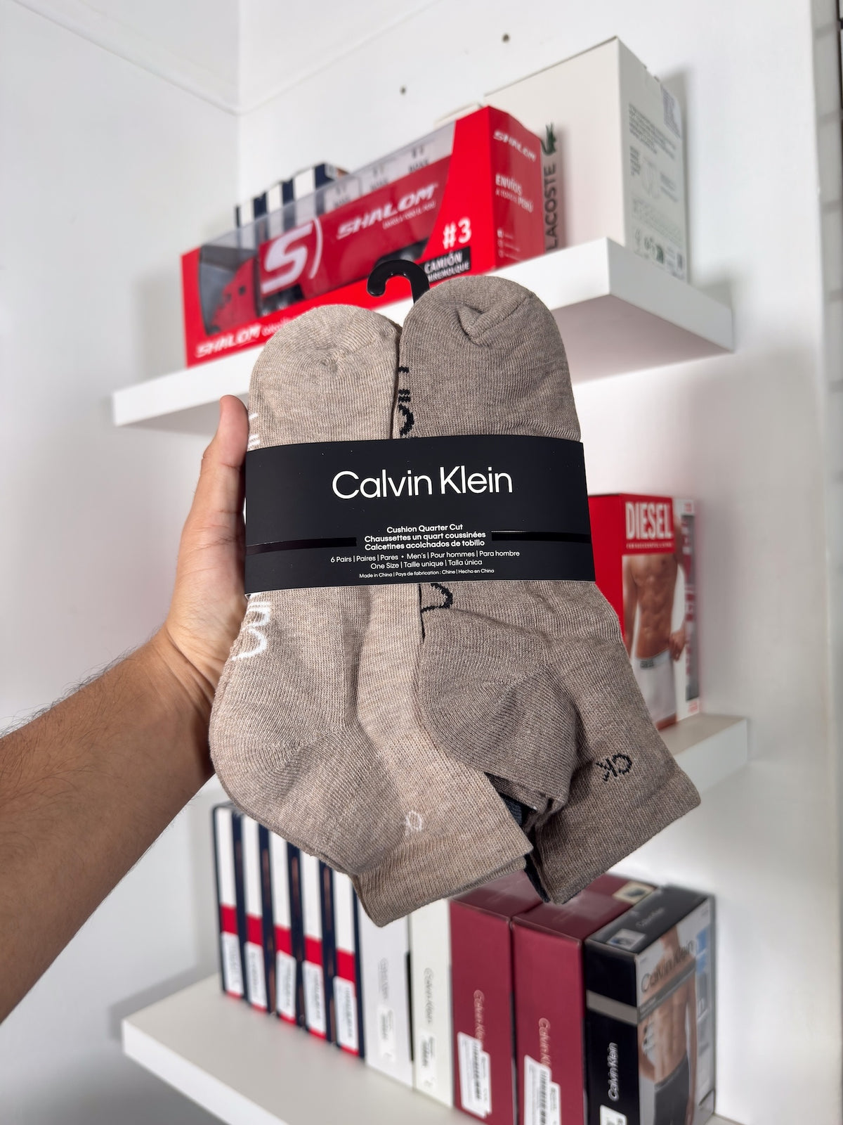 Calvin Klein - Paquete de 6 pares de medias tobilleras