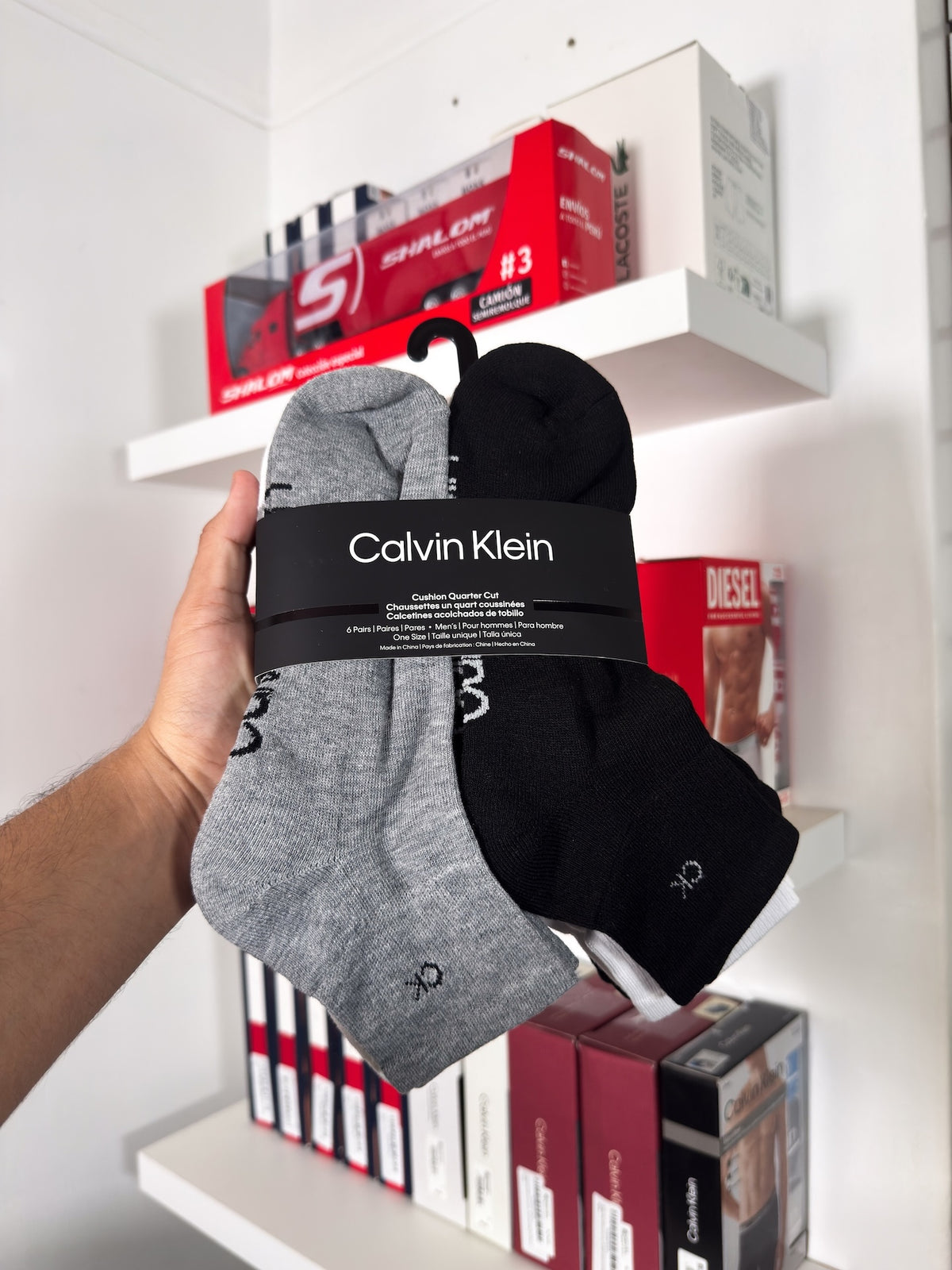 Calvin Klein - Paquete de 6 pares de medias tobilleras