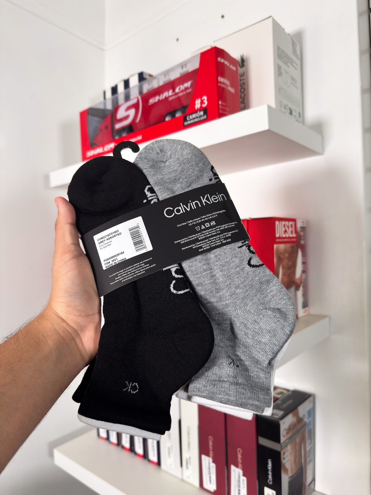 Calvin Klein - Paquete de 6 pares de medias tobilleras