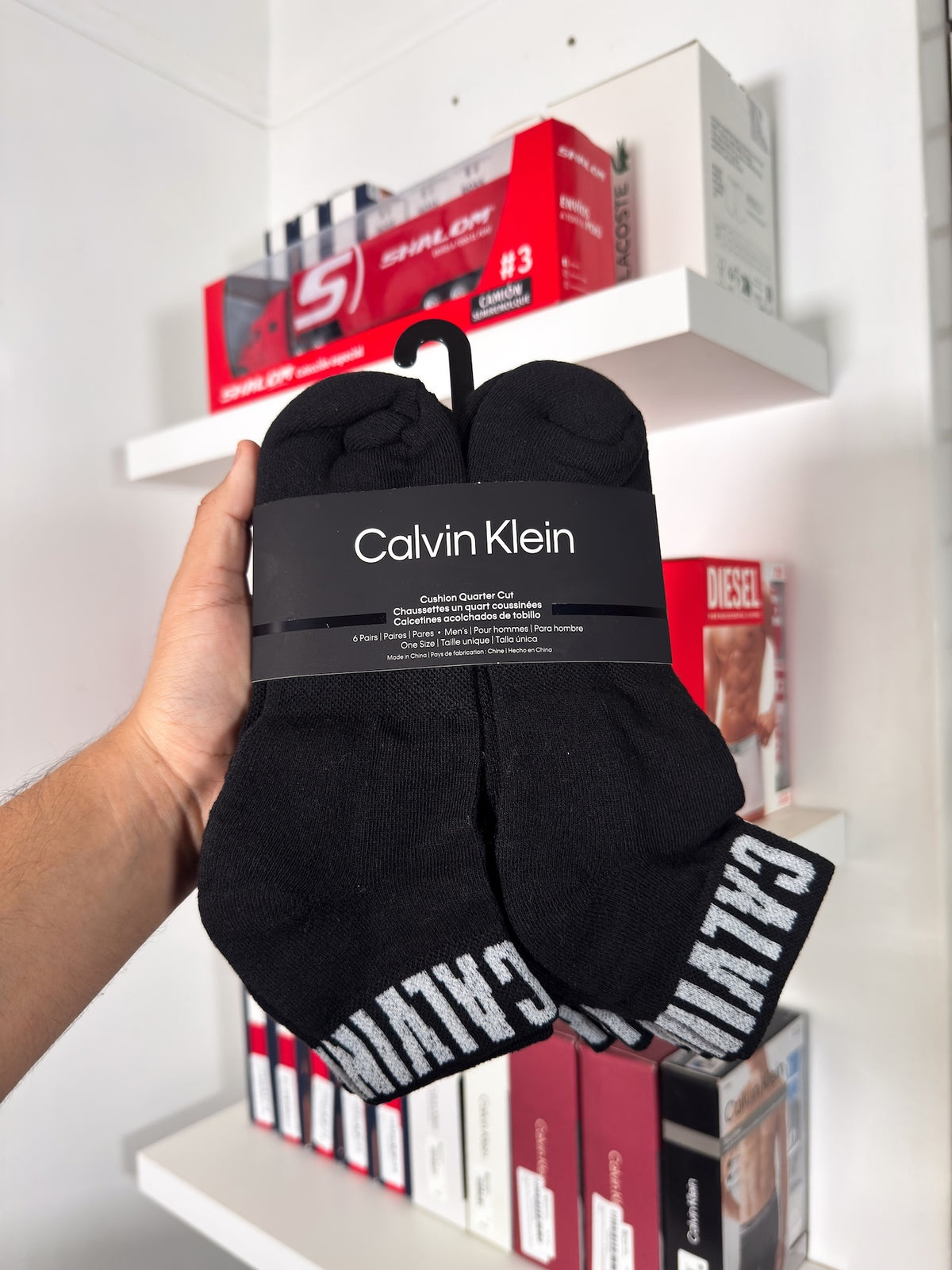 Calvin Klein - Paquete de 6 pares de medias tobilleras