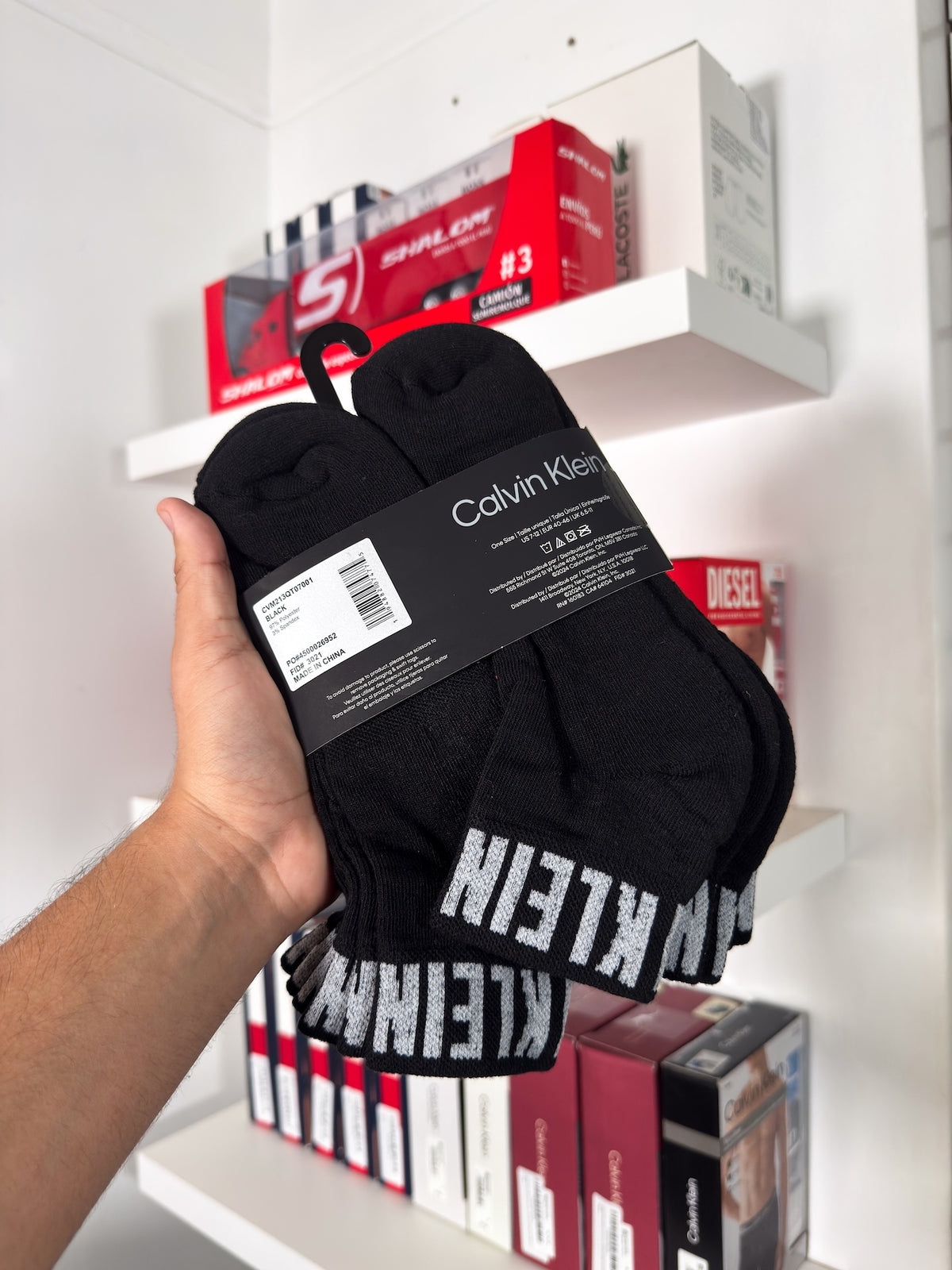 Calvin Klein - Paquete de 6 pares de medias tobilleras