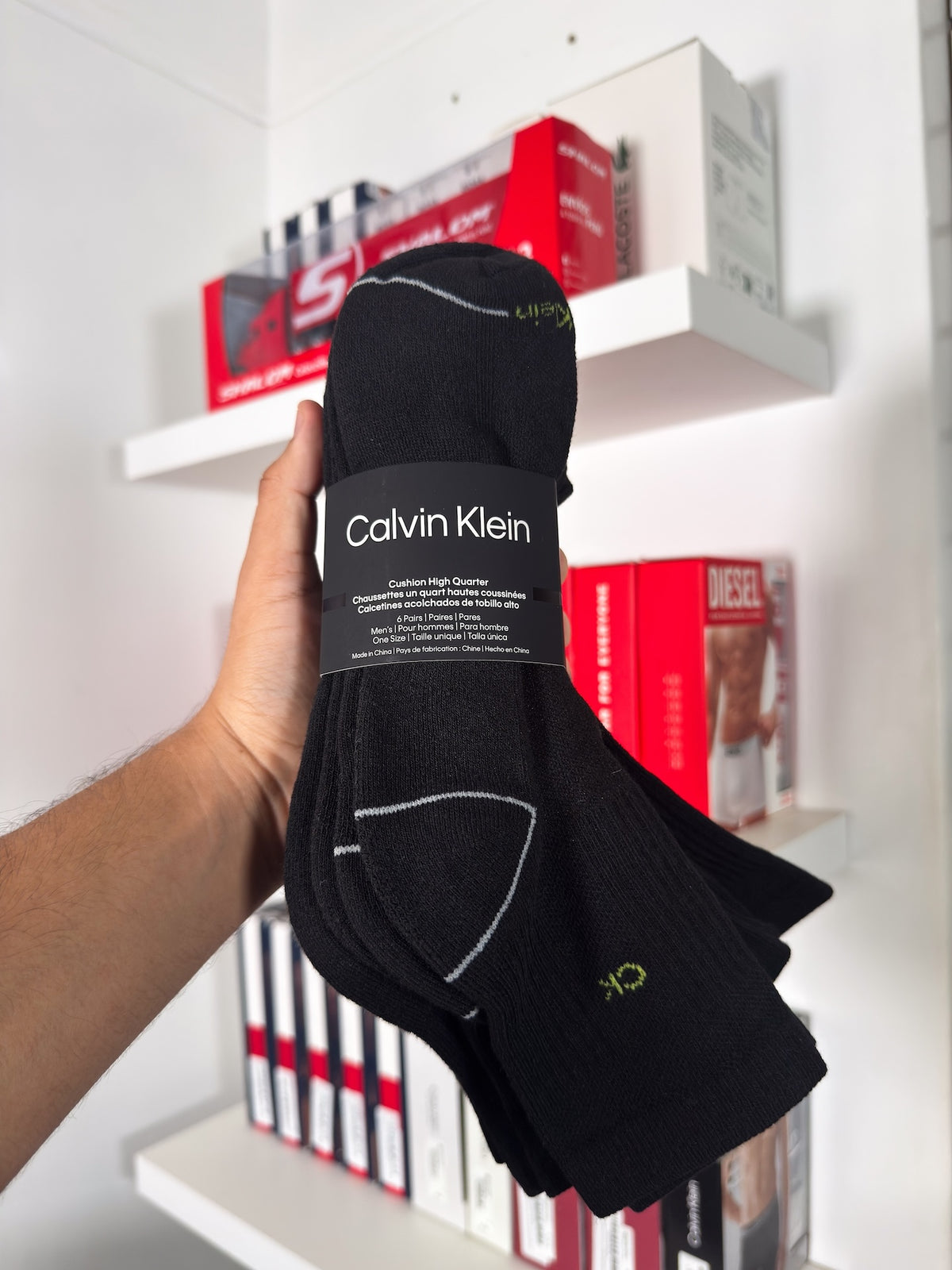 Calvin Klein - Paquete de 6 pares de medias tobilleras
