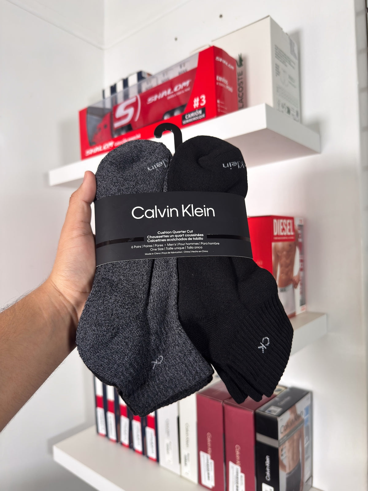 Calvin Klein - Paquete de 6 pares de medias tobilleras