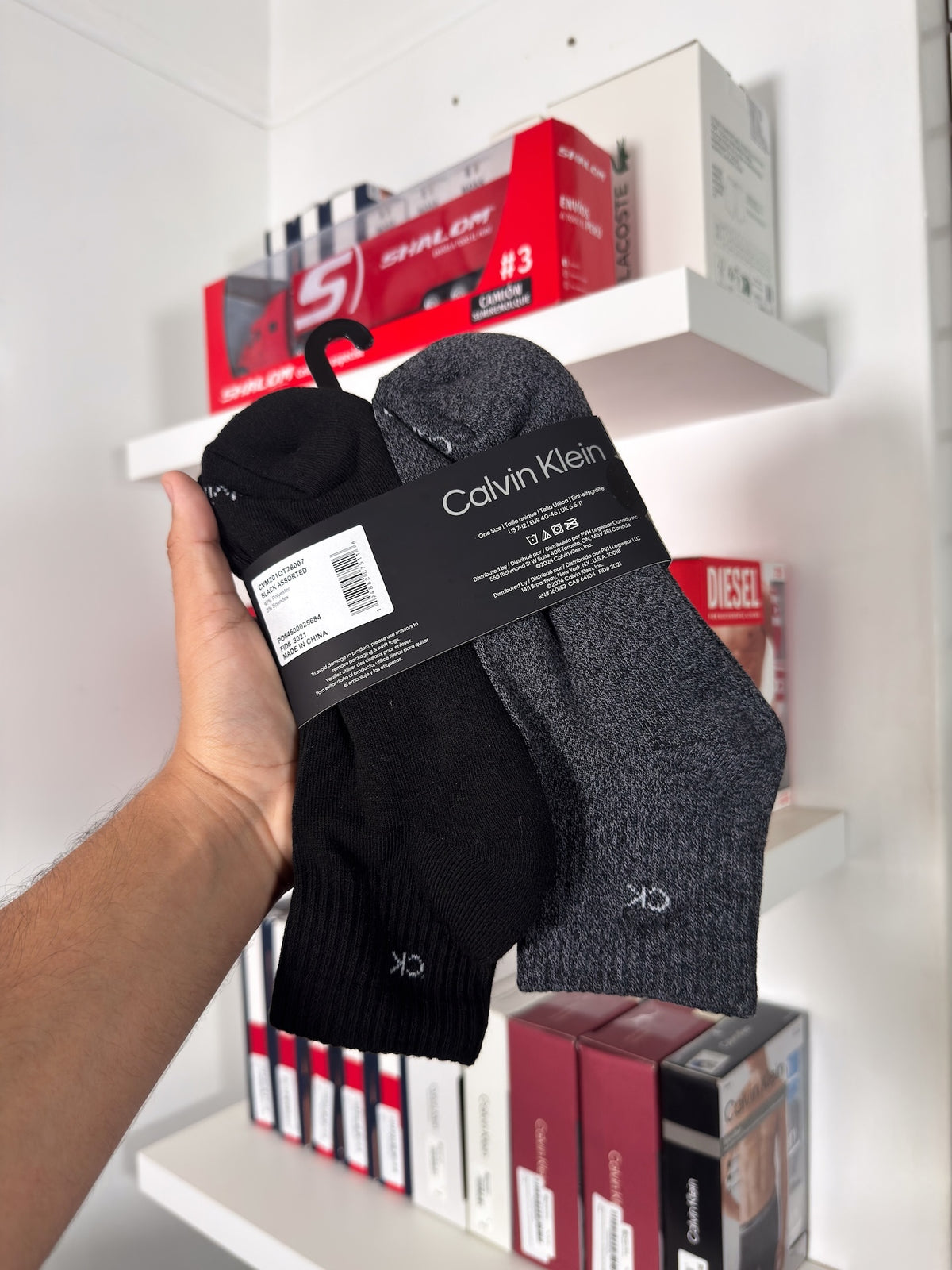 Calvin Klein - Paquete de 6 pares de medias tobilleras