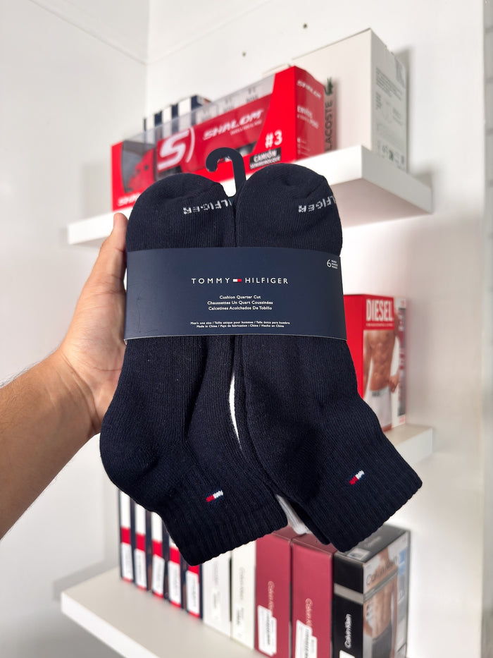 Tommy Hilfiger - Paquete de 6 pares de medias tobilleras