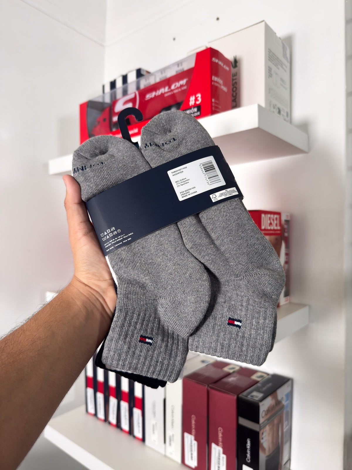 Tommy Hilfiger - Paquete de 6 pares de medias tobilleras