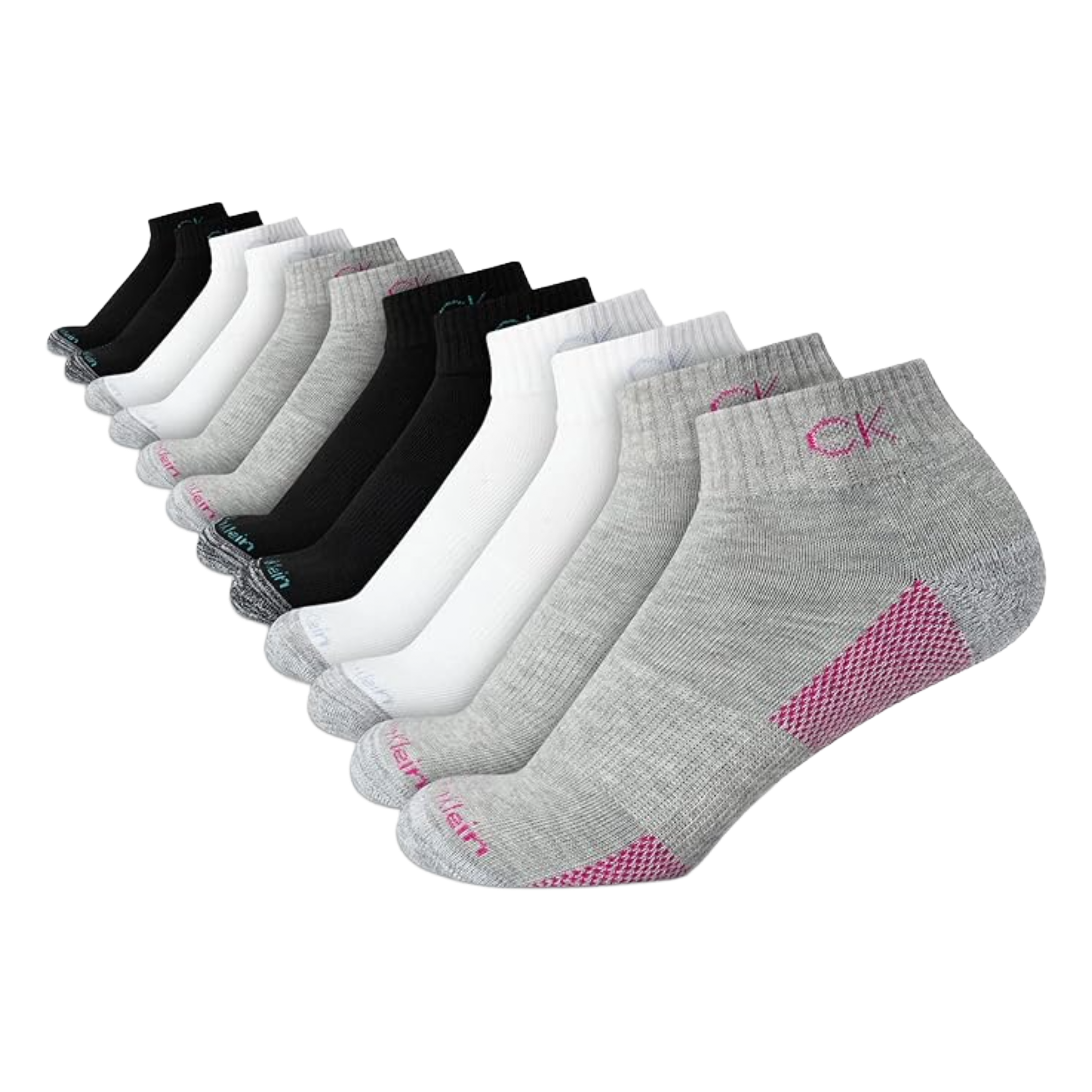 PAQUETE DE 6 PARES DE MEDIAS CALVIN KLEIN TOBILLERAS