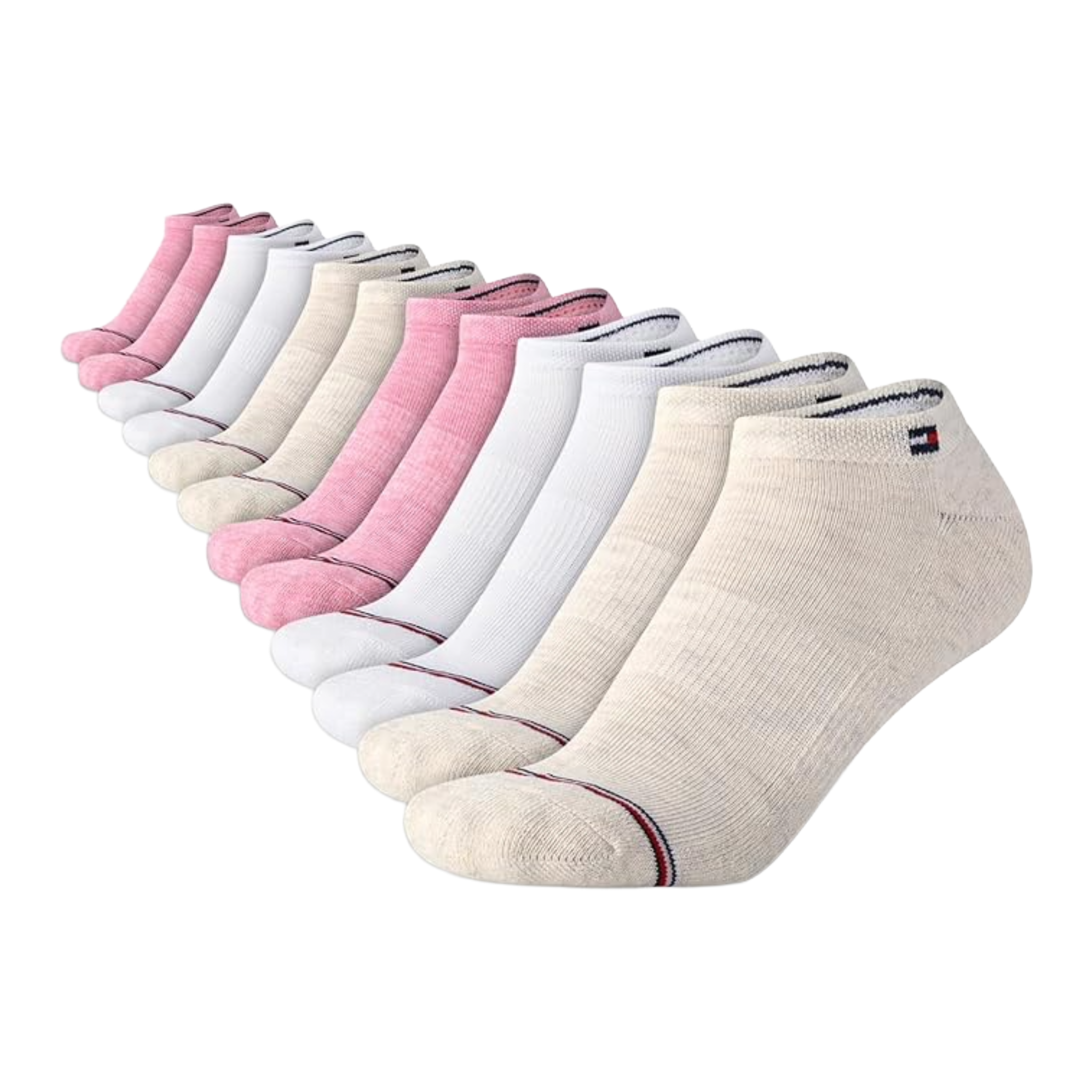 PAQUETE DE 6 PARES DE MEDIAS TOMMY HILFIGER TALONERAS