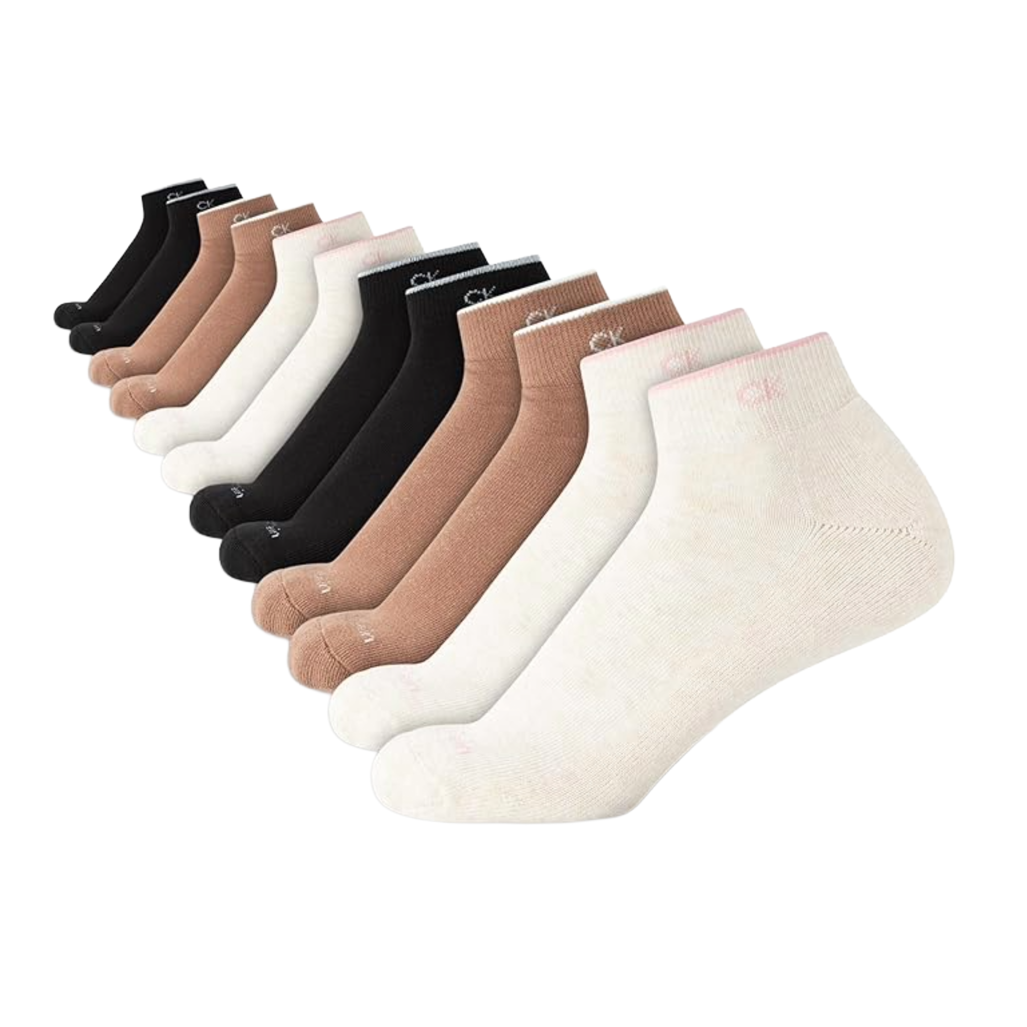 PAQUETE DE 6 PARES DE MEDIAS CALVIN KLEIN TOBILLERAS